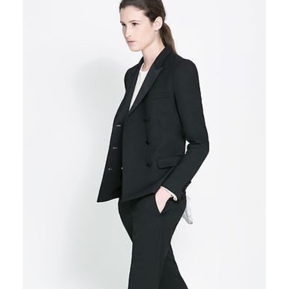 ZARA STUDIO TUXEDO JACKET BLAZER sz S